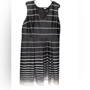 Lane Bryant Black Sleeveless A-Line Midi Dress Size 20